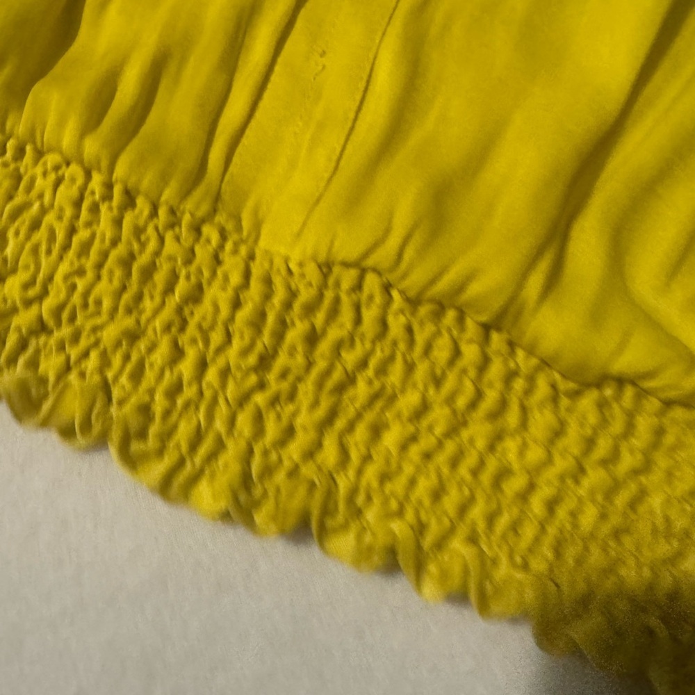 Philosophy Yellow Ruched Blouse - Picture 4 of 7